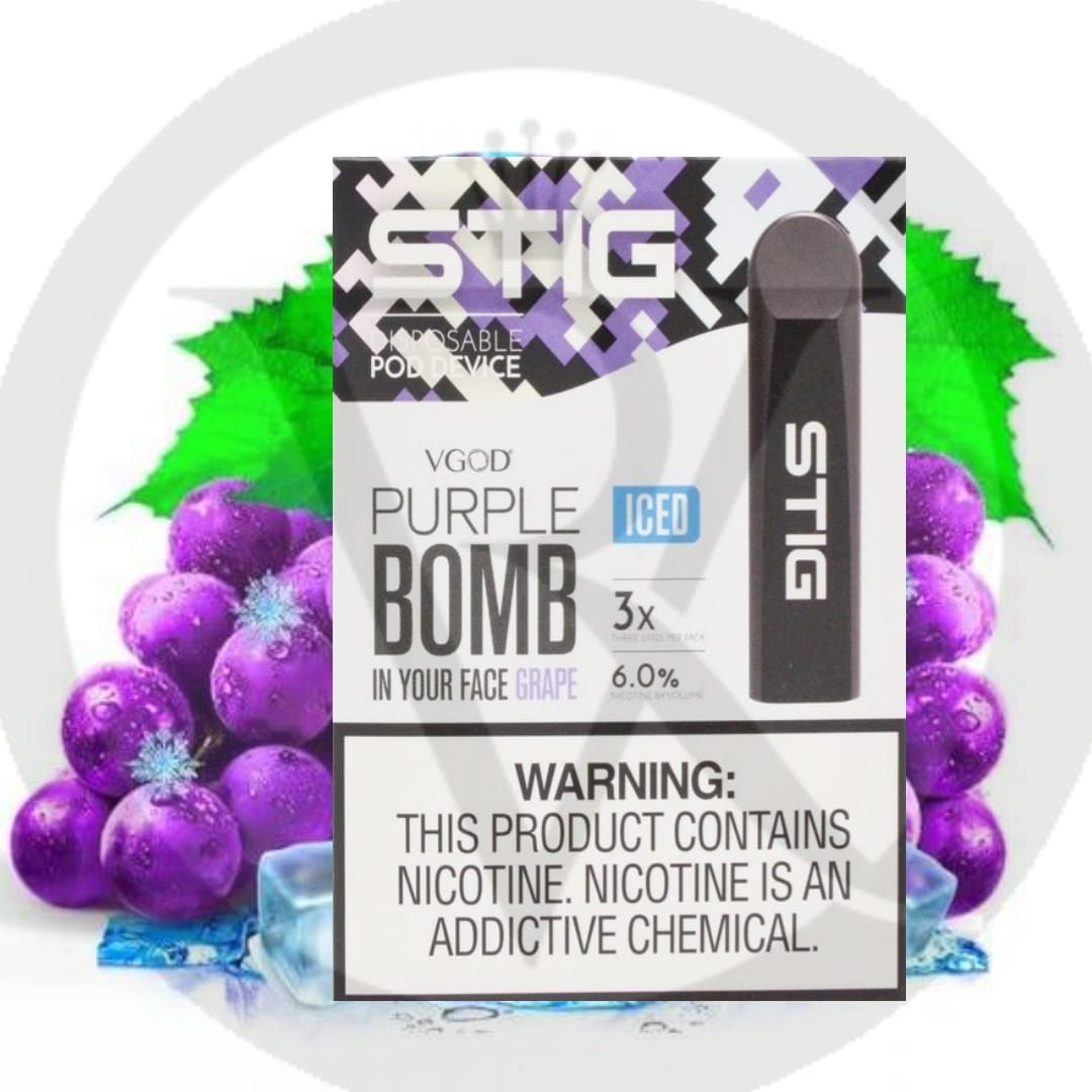 VGOD STIG DISPOSABLE ICED PURPLE BOMB
