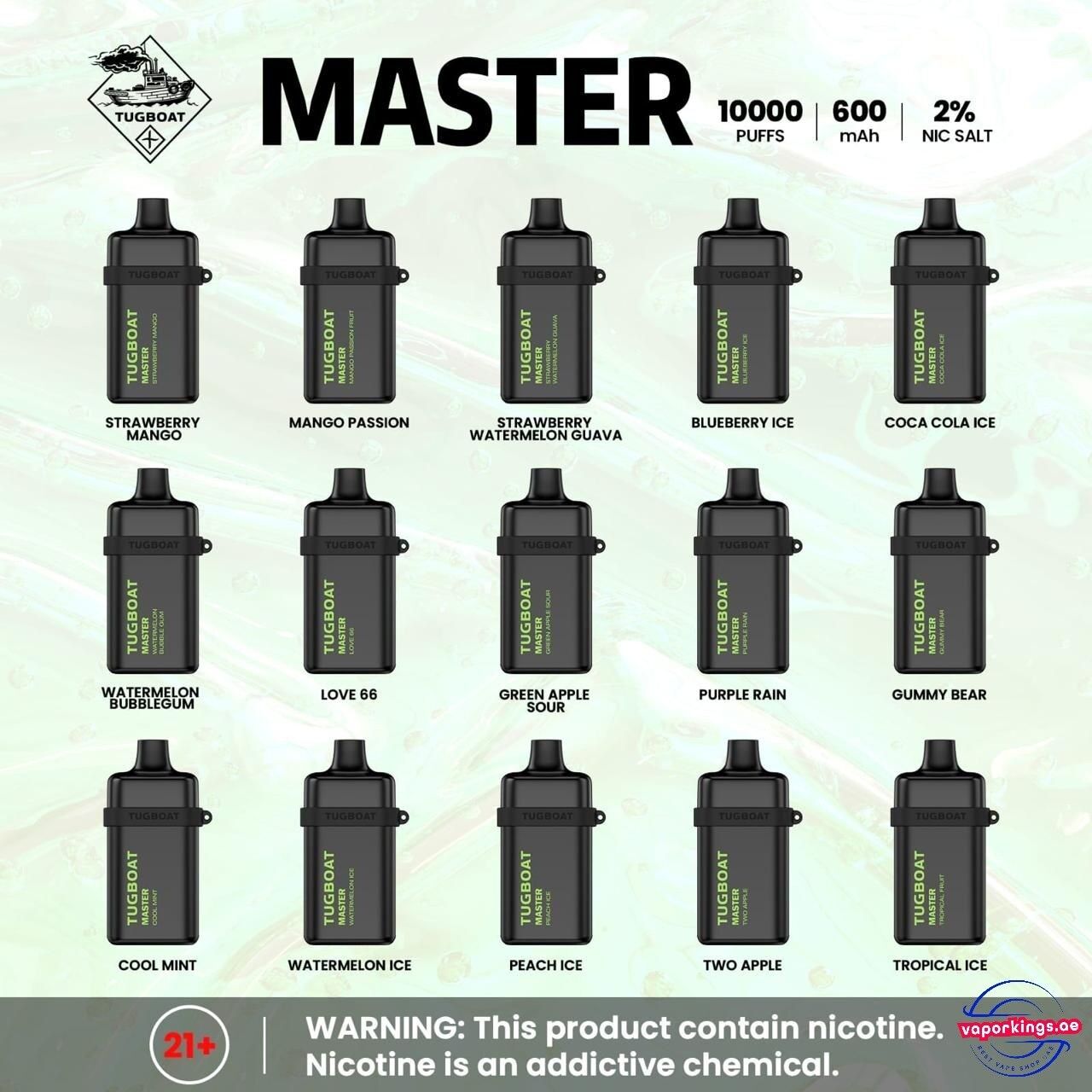 Tugboat Master 10000 Puffs Disposable Vape In UAE